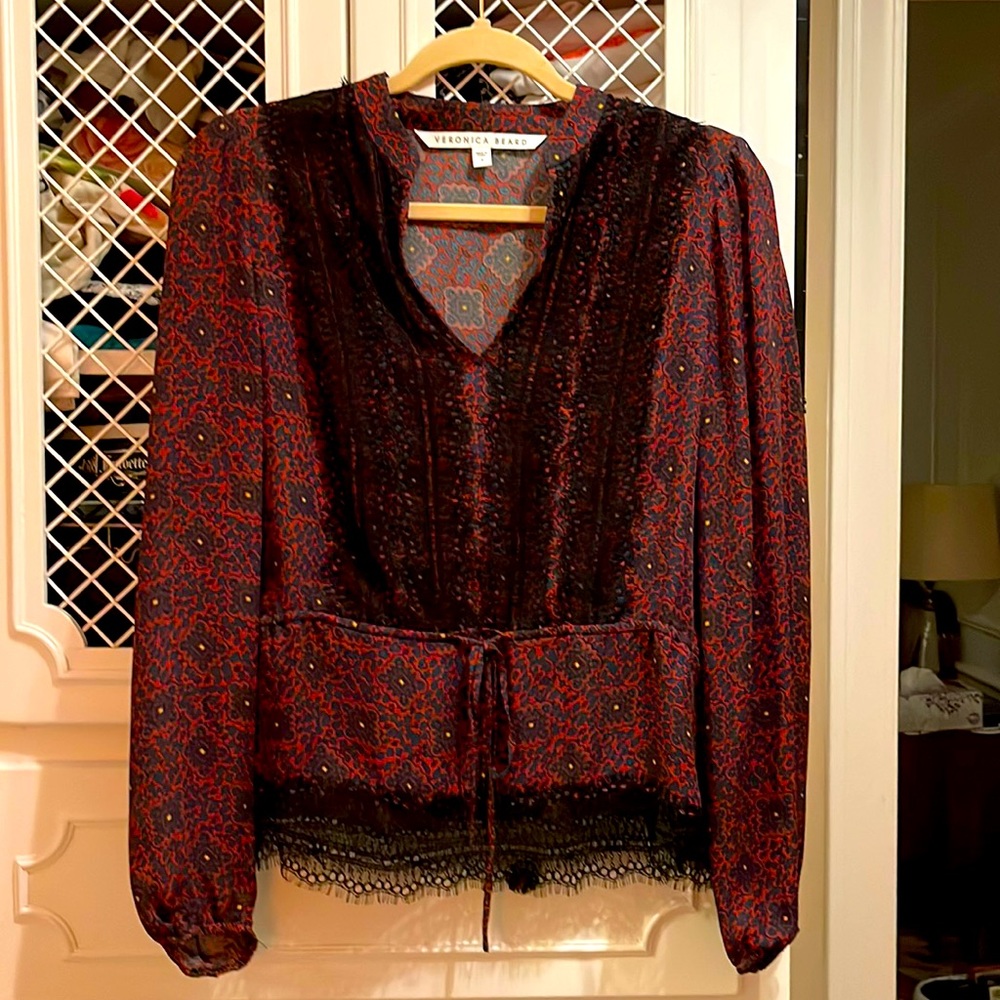 Veronica Beard silk blouse.